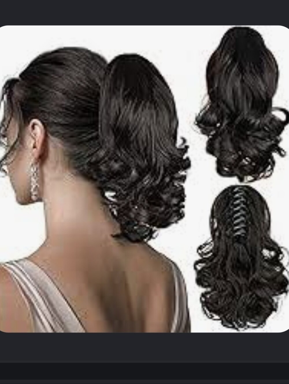Ponytail Extension, 12 Inch Pony Tails Hair Extensions, Hold Securely Brown